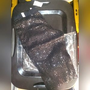 Black sequin joggers kids 8 plus